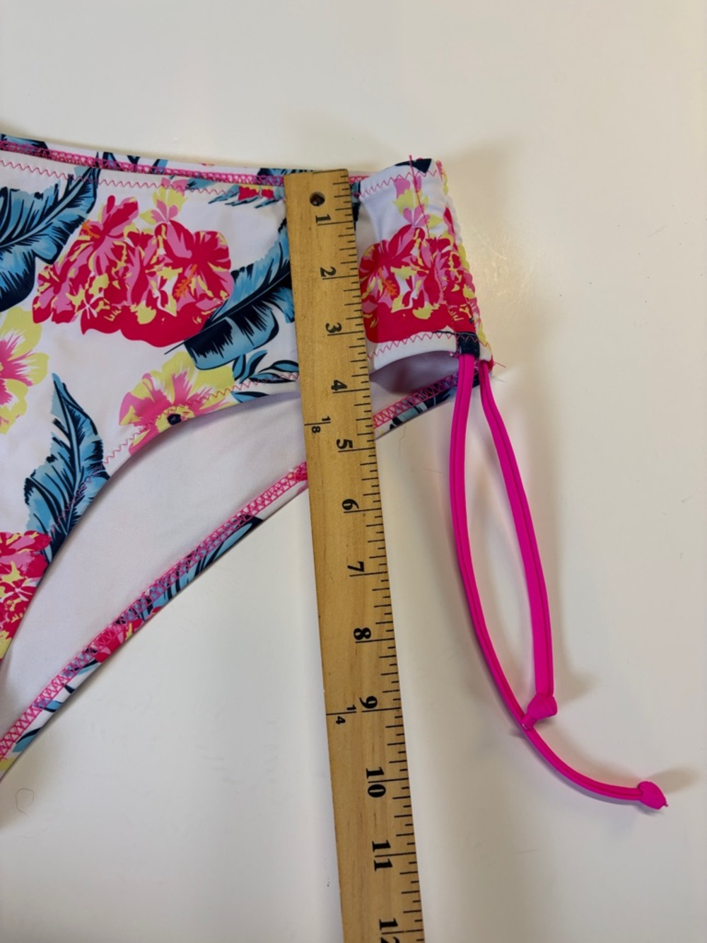 Beachsissi Floral Bikini Women XL Tropical Side Tie Swim Bottom - Picture 5 of 6